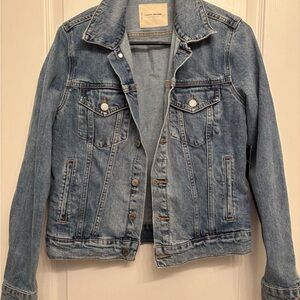Denim Jacket with Button Front